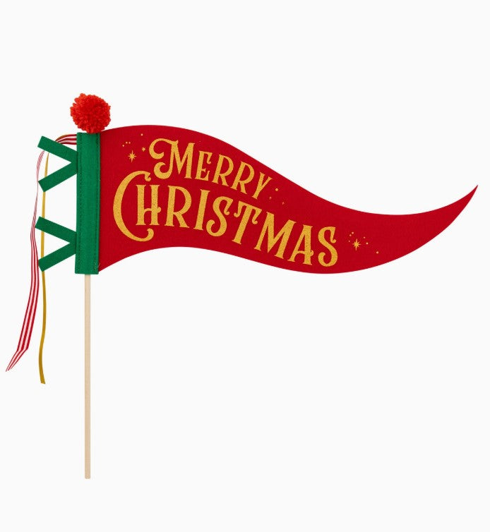 Merry Christmas Felt Pennant Banner