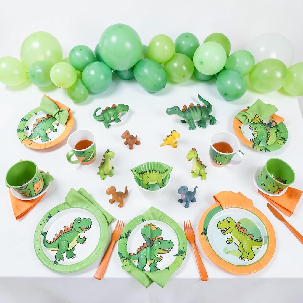 Dinosaur party in a box contents