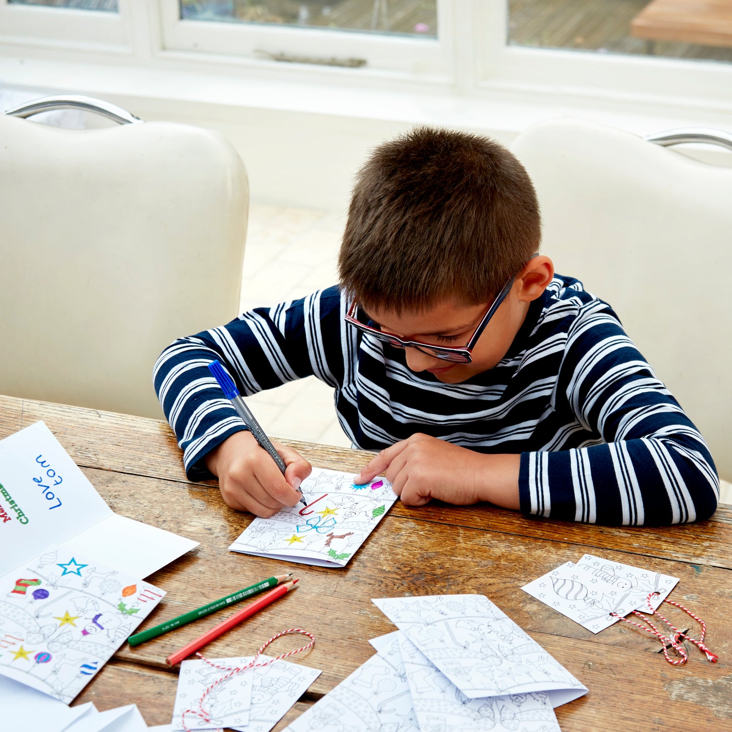 Colour-In Christmas Cards & Gift Tags