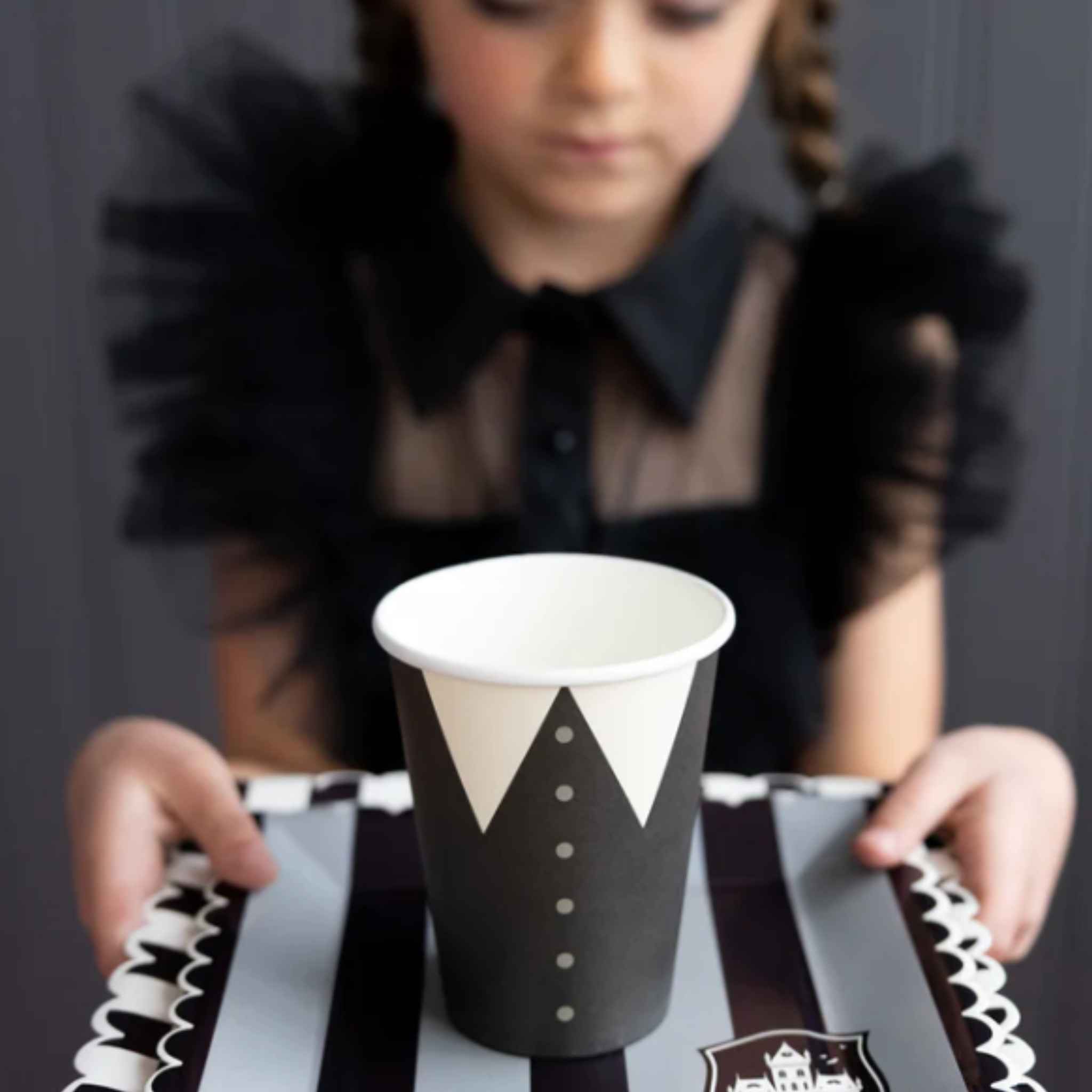 Wednesday Plate Wednesday Addams Party | Halloween Plates | Halloween Party Supplies ...