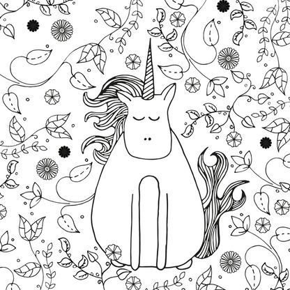 Unicorn Colouring In Postcard Set