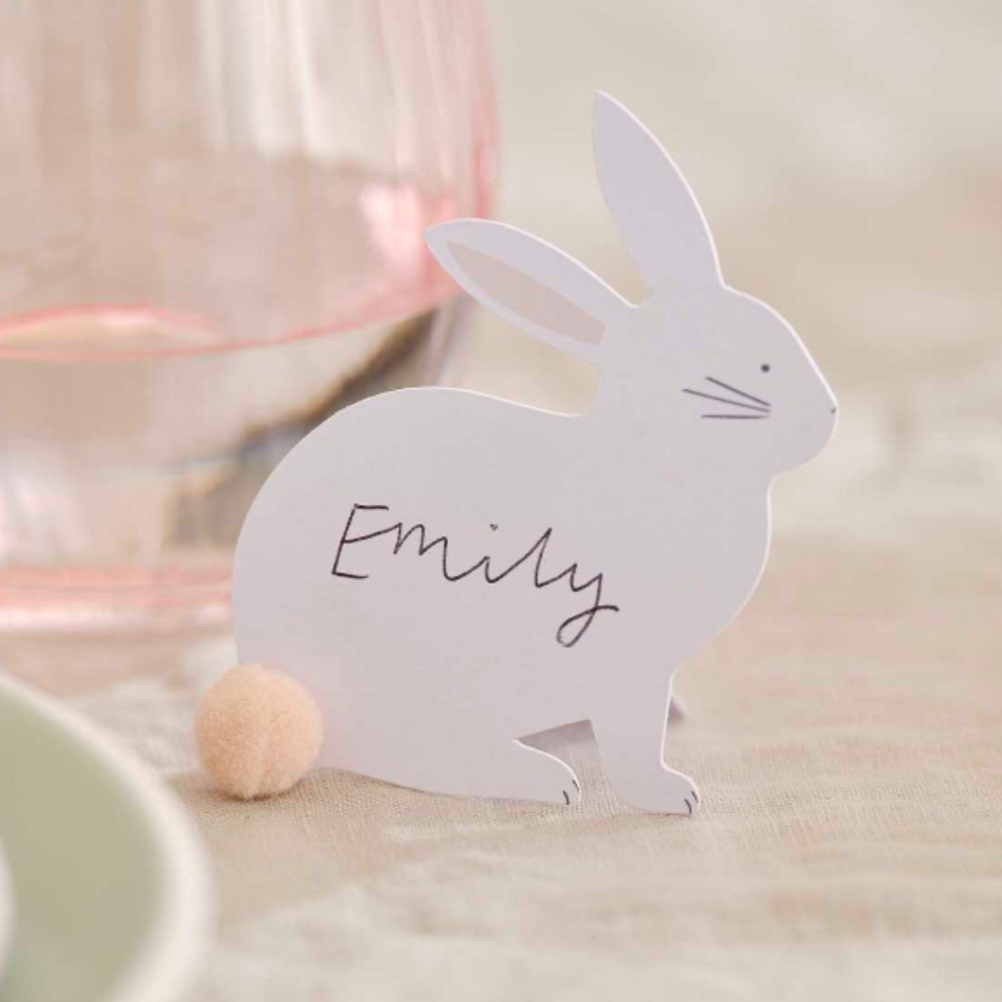 Bunny places cards pack of 6