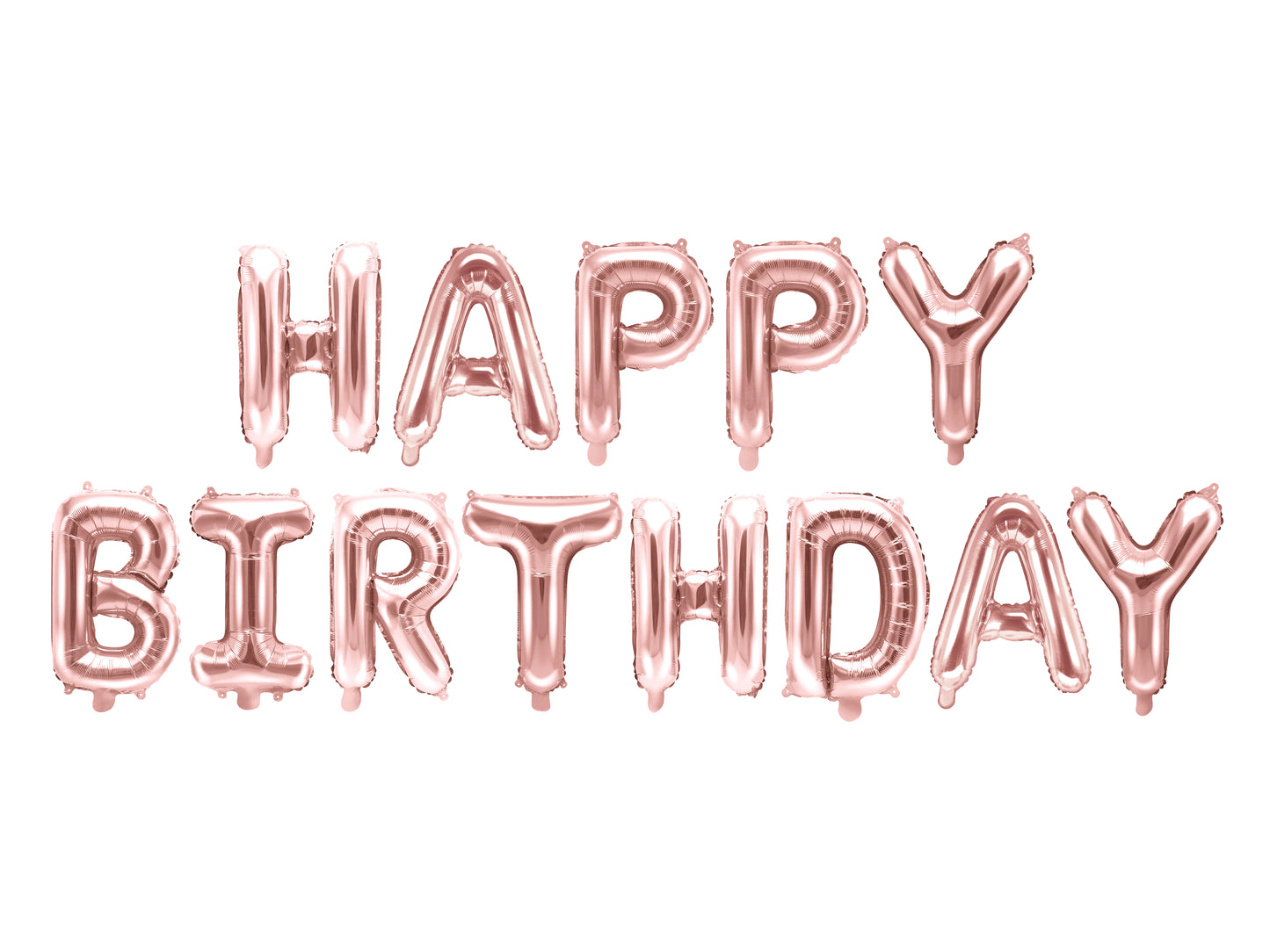 Rose Gold Happy Birthday Foil Balloon Banner