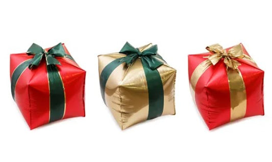 3D Gift Box Foil Balloons
