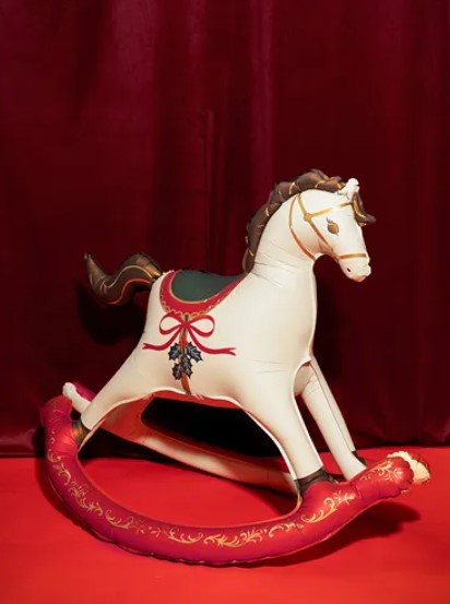 Christmas Rocking Horse Foil Balloon