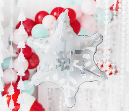 Holographic Snowflake Foil Balloon