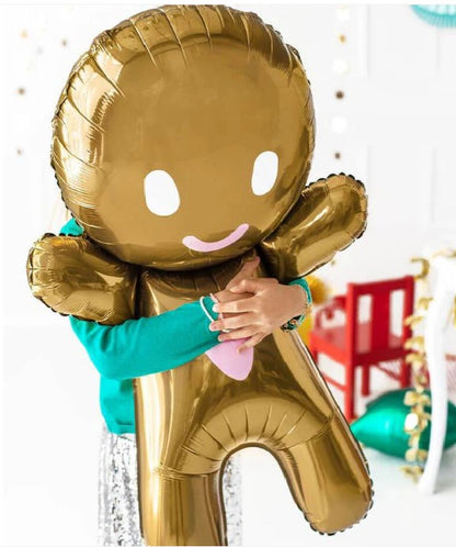 Gingerbread Man Foil Balloon