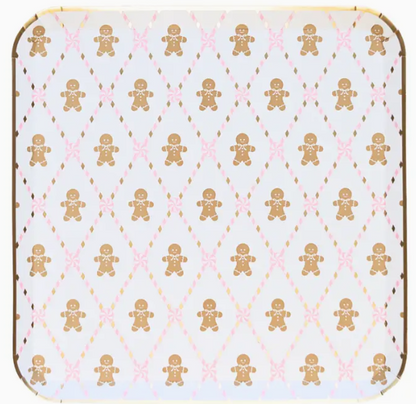 Pink Gingerbread Large Plates
