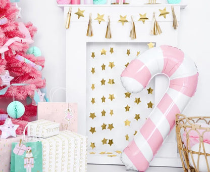 Candy Cane Pink Foil Balloon