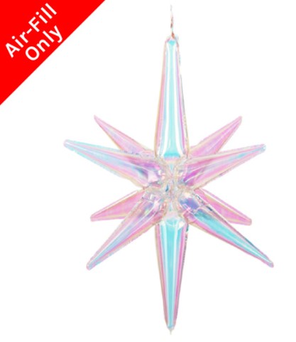 Iridescent Starburst 3D Foil Balloon
