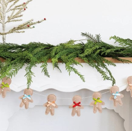 Puffy Felt Gingerbread Man Banner
