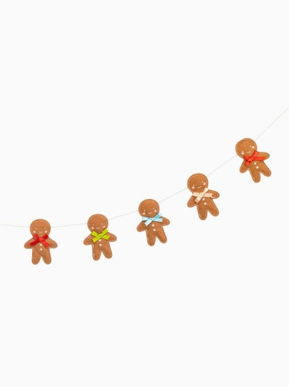 Puffy Felt Gingerbread Man Banner