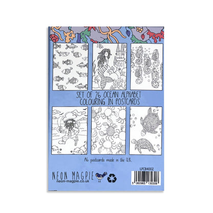 Ocean Colouring In Postcard Set