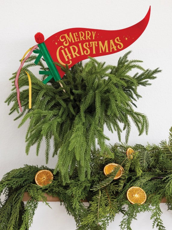 Merry Christmas Felt Pennant Banner