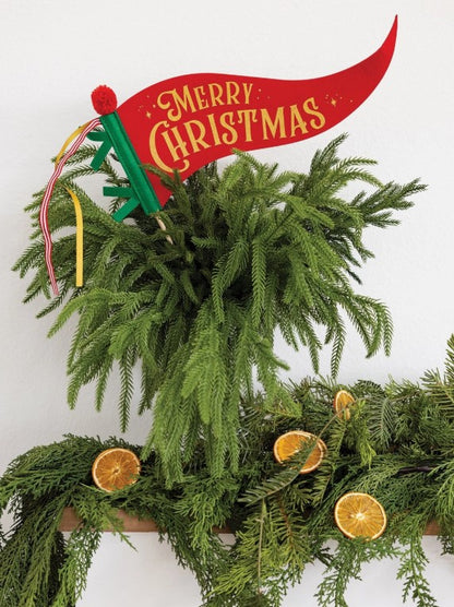 Merry Christmas Felt Pennant Banner