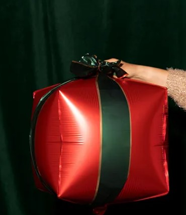 3D Gift Box Foil Balloons