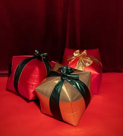 3D Gift Box Foil Balloons