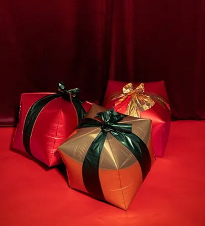 3D Gift Box Foil Balloons