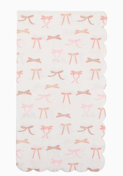 Multi Pink Bows Guest Napkin