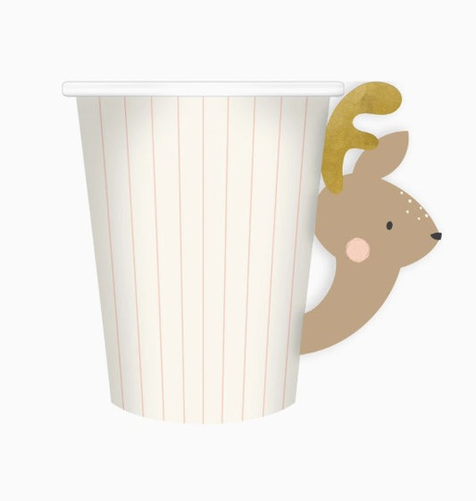 Reindeer Handled Paper Cup