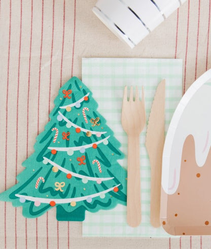 Baking Spirits Bright Christmas Tree Large Napkins