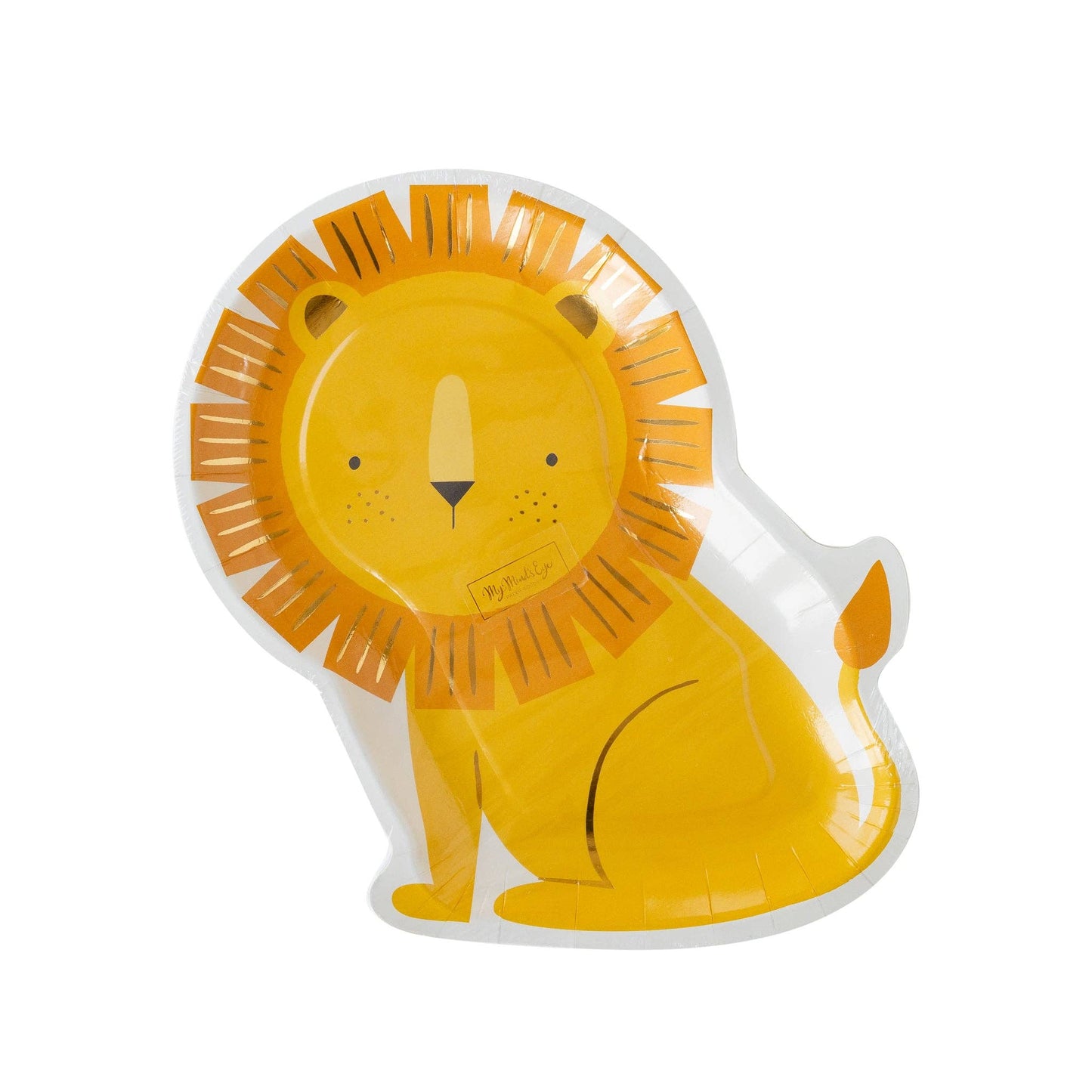 Safari Lion Shaped Paper Plate