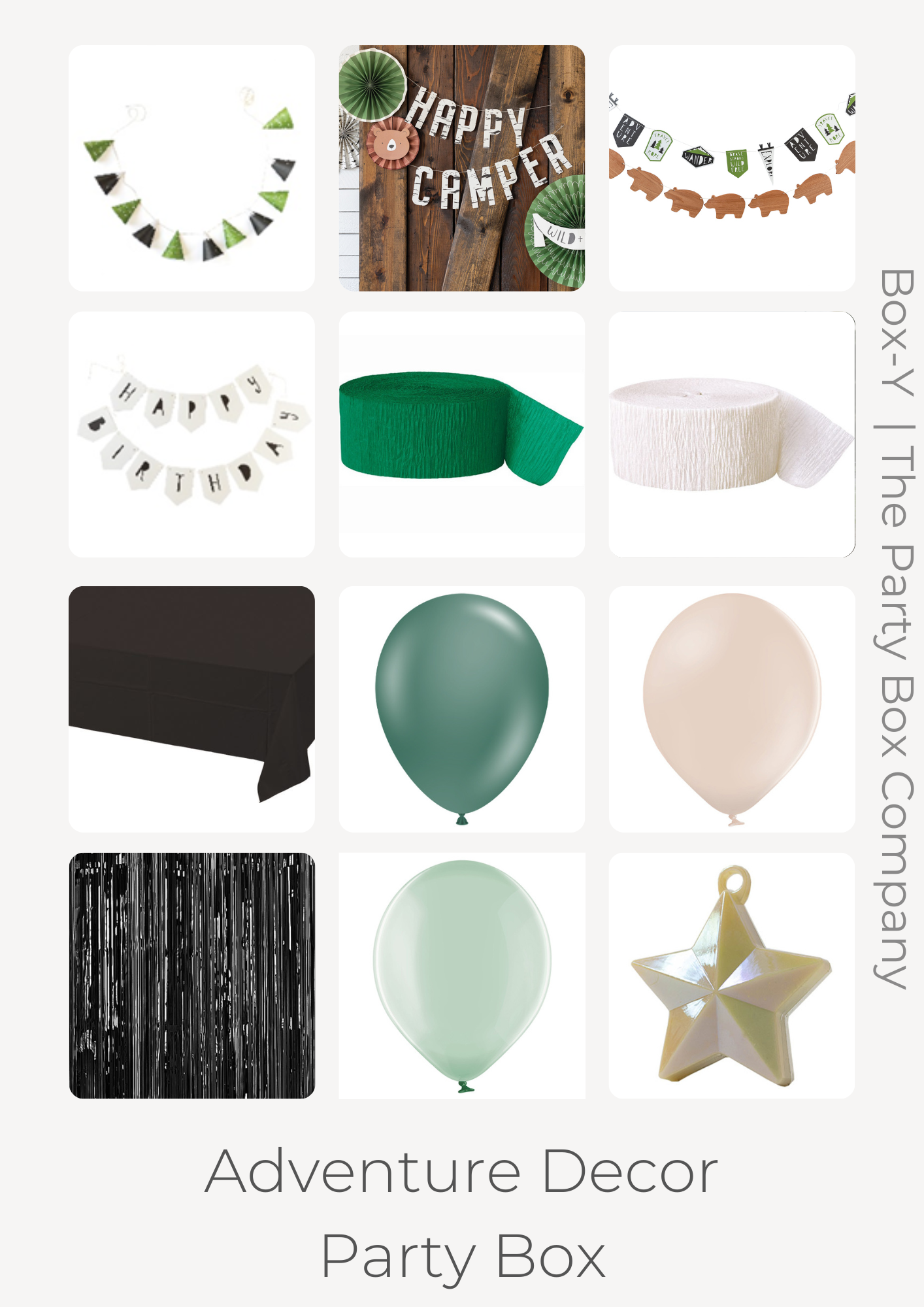 Adventure Decoration Party Box