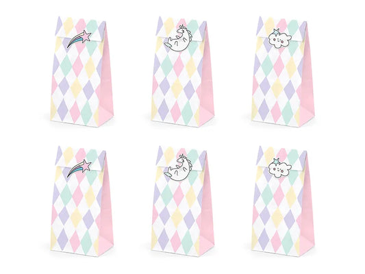 Unicorn Treat Bags and Stickers
