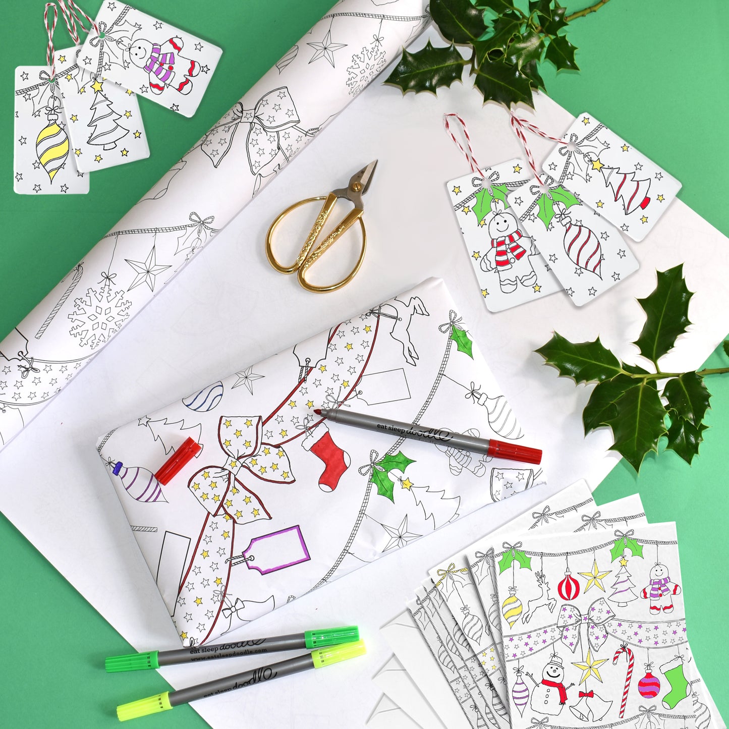 Colour-in Christmas Craft Activity Pack