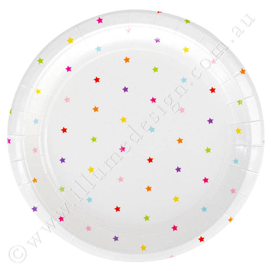 Rainbow Stars Large Plates